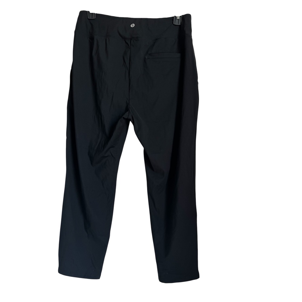 Santiny XXL‎ Black Golf Pants Pull On Stretch Career Casual Trousers NWT